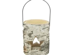 Kerzenhalter^Kerzenglas aus Holz 2-fach sortiert