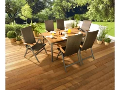 Sessel^Klappsessel Davenport II Braun mit verstellbarer Rückenlehne FSC®