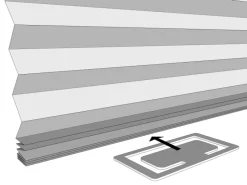 Plissees^Klebeplissee 90 cm x 190 cm