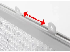 Kobolo Türvorhang DIAMONDS Kunststoff Klar 72 Stränge 90x200 cm