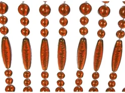 Kobolo Türvorhang Insektenschutz Perlenvorhang AMBER 72 Stränge 90x200 cm