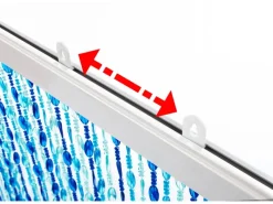 Kobolo Türvorhang OCEAN Kunststoff Blau 72 Stränge 90x200 cm