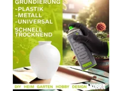 Sprühlacke|Grundierung^Kobra DIY Grundierspray 400ml Plastik Primer Acryl Grundierung