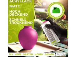 Sprühlacke|Buntlacke^Kobra LP Buntlack Spray 400ml Telemagenta Matt