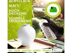 Kobra LP Buntlack Spray 400ml Weiss Matt