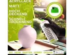 Sprühlacke|Buntlacke^Kobra LP Buntlack Spray Pastell 400ml Rose Matt