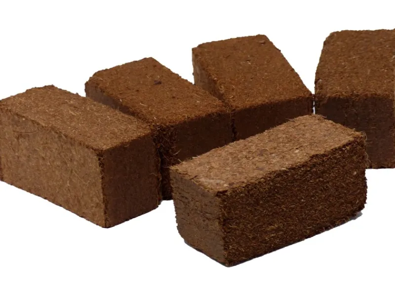 Proflora Terraristik^Kokosfaser Ziegel mini - Bodengrund für Terrarien, Insektarien - 5er Set (5 x 2)