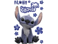 Komar Wanddekoration|Wandtattoos^Deko-Sticker Disney Lilo and Stitch Live Action Ohana 50 cm x 70 cm Blau