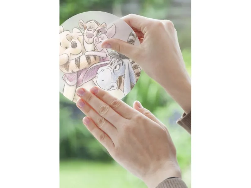 Komar Fenstersticker Winnie The Pooh Rund 30 cm x 30 cm