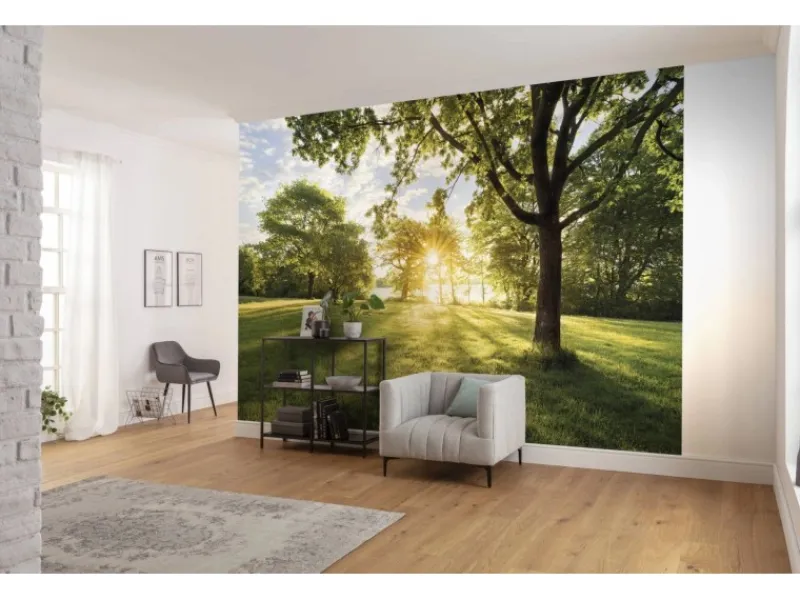 Komar Fototapete Golden Moment Grün 368 x 254 cm 611006