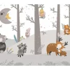 Komar Fototapeten^Fototapete Waldtiere Grau 4 x 2,50 m 612803