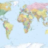 Komar Fototapeten^Fototapete World Map 270 x 188 cm