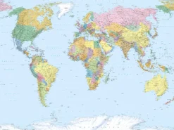 Komar Fototapeten^Fototapete World Map 270 x 188 cm