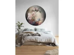 Komar Fototapeten^Vlies Fototapete Flemish Flowers Selbstklebend Ø 125 cm