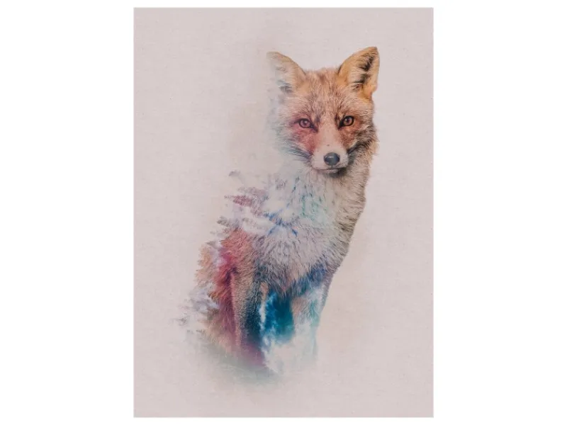 Komar Wandbild Animal Forest Fox 30 cm x 40 cm