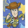 Komar Wandbild Disney and Pixar Toy Story Woody 30 cm x 40 cm Blau