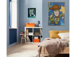 Komar Wandbild Disney and Pixar Toy Story Woody 30 cm x 40 cm Blau