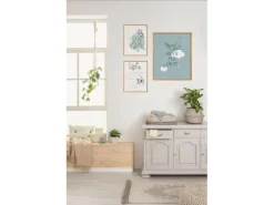 Komar Wandbild Disney Animals Dogs and Cats Playground 30 cm x 40 cm Weiß