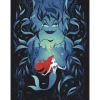 Komar Poster^Wandbild Disney Ariel Ursula 30 cm x 40 cm Blau
