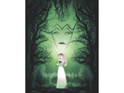 Komar Wandbild Disney Sleeping Beauty Aurora Maleficent 30 cm x 40 cm Grün