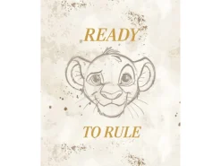 Komar Wandbild Disney The Lion King Ready to Rule 40 cm x 50 cm Beige