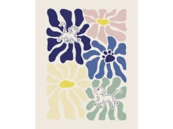 Komar Wandbild Disney The Lion King Between Flowers 30 cm x 40 cm Bunt