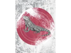 Komar Bilder^Wandbild Iguana Circle 50 x 70 cm