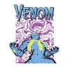 Komar Poster^Wandbild Marvel Venom Colourful Scream 50 cm x 70 cm Blau