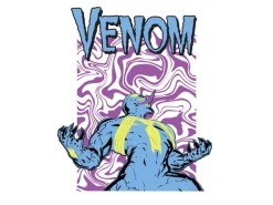 Komar Poster^Wandbild Marvel Venom Colourful Scream 30 cm x 40 cm Blau