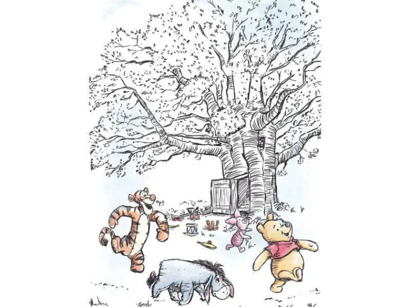 Komar Bilder^Wandbild Winnie Pooh Playground 50 x 70 cm