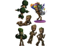 Komar Wandtattoos^Wandtattoo I Am Groot! Braun und Grün 50 cm x 70 cm 612747