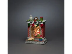 Konstsmide Laternen^Wasserlaterne Kamin mit Weihnachtsmann für Innen