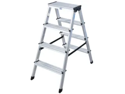 Krause Klapptritte^Dopplo Stufen Doppelleiter 2x4 Stufen