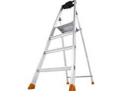 Krause Klapptritte^Stehleiter Solido 4 Stufen 145 cm x 46 cm x 88 cm