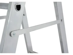 Krause Klapptritte^Stehleiter Stabilo mit Traversen Fahrbar 8 Stufen 250 cm x 98 cm x 160 cm