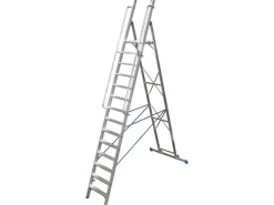 Krause Stufen-Stehlleiter mit großer Standplattform 14 Stufen