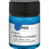KREUL Acryl Farbe Metallic Blau 50 ml