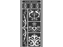 KREUL Vasen^Flexible Designschablone Ornamente selbstklebend