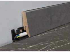 Kronoflooring Zierprofile^Sockelleiste K58C Black Pietra Marble 260 x 5,8 x 1,8 cm Marmor