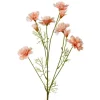 Kunstblume Polyester 82 cm Pfirsich