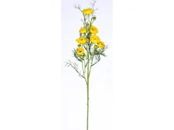 Vasen|Kunstpflanzen^Kunstblume Ranunkel Gelb 74 cm