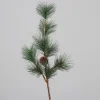 Kunst-Kiefernzweig mit Einem Zapfen 80 cm