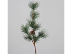 Kunst-Kiefernzweig mit Einem Zapfen 80 cm