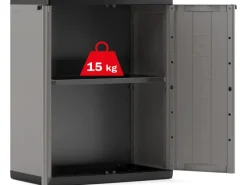 Kunststoffschrank Jolly 68 cm x 85 cm x 39 cm Dunkelgrau