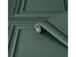 Laura Ashley Dekorative Tapeten^Vliestapete Redbrook Wood Panel Fern Green Grün FSC®