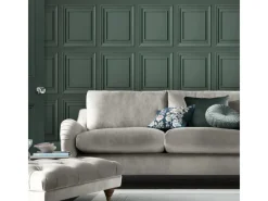 Laura Ashley Dekorative Tapeten^Vliestapete Redbrook Wood Panel Fern Green Grün FSC®