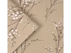 Laura Ashley Tapetenmuster^Vliestapete Pussy Willow Natural 10,05 x 0,52 m