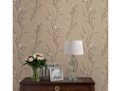 Laura Ashley Tapetenmuster^Vliestapete Pussy Willow Natural 10,05 x 0,52 m