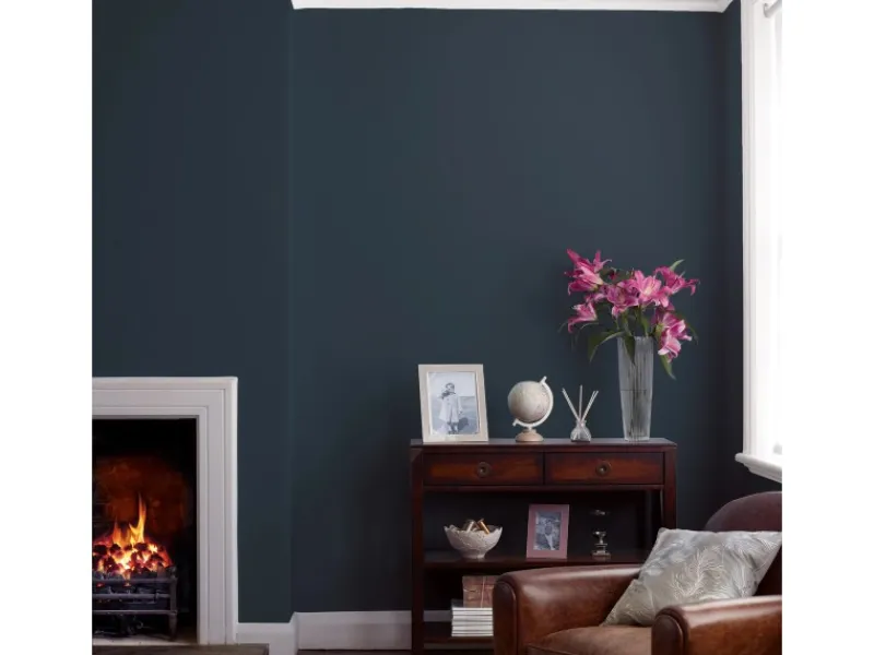 Laura Ashley Klarlacke|Lacke Mischen^Wandfarbe Midnight Seaspray Blau 2,5 l