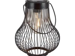 LED Solar-Laterne Schwarz